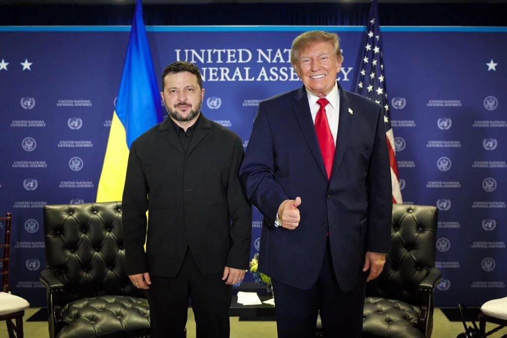 Деталі переговорів . Володимир Зеленський та Дональд Трамп зустрілись у Нью-Йорку