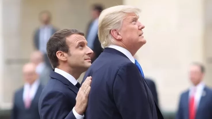 Трамп і Макрон провели телефонну розмову:обговорили питання України... Трамп і Макрон провели телефонну розмову:обговорили питання України та Близького Сходу