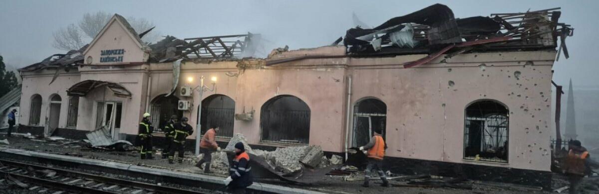 Росіяни атакували станцію Запоріжжя-Кам’янське на Дніпропетровщині