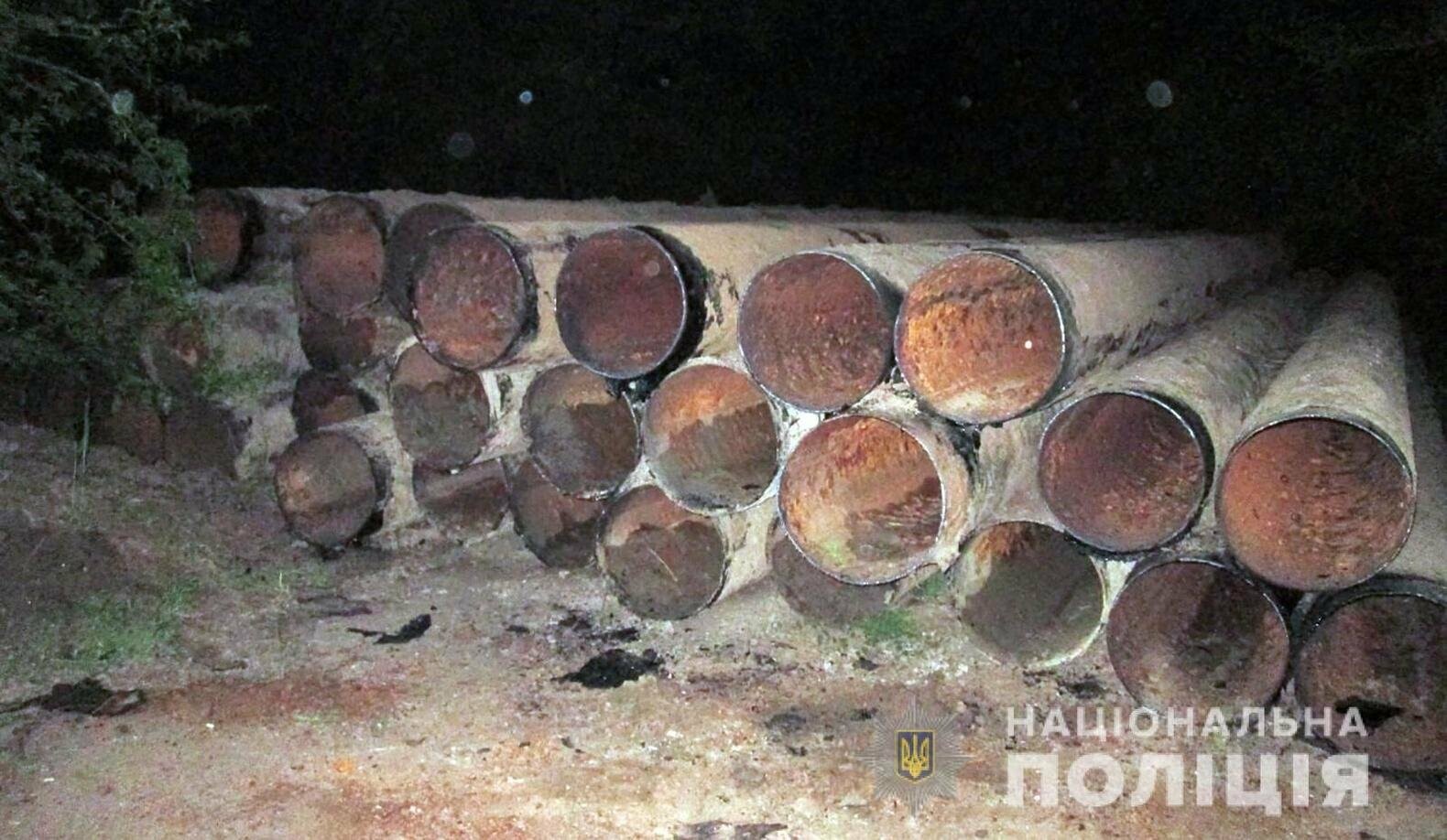На території Якимівського району затримали крадіїв труб системи зрошення