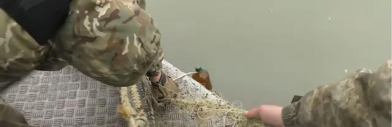  Боле 500 метров браконьерских сетей вытащила из моря рыбоохрана Кирилловки