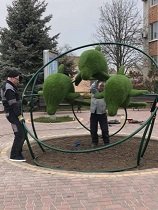 У Кирилівці облаштовують нову інсталяцію У Кирилівці облаштовують нову інсталяцію