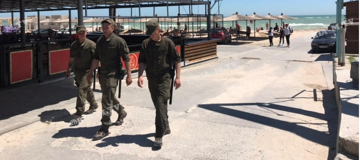 Воїни національної гвардії почали патрулювання на кирилівських пляжах